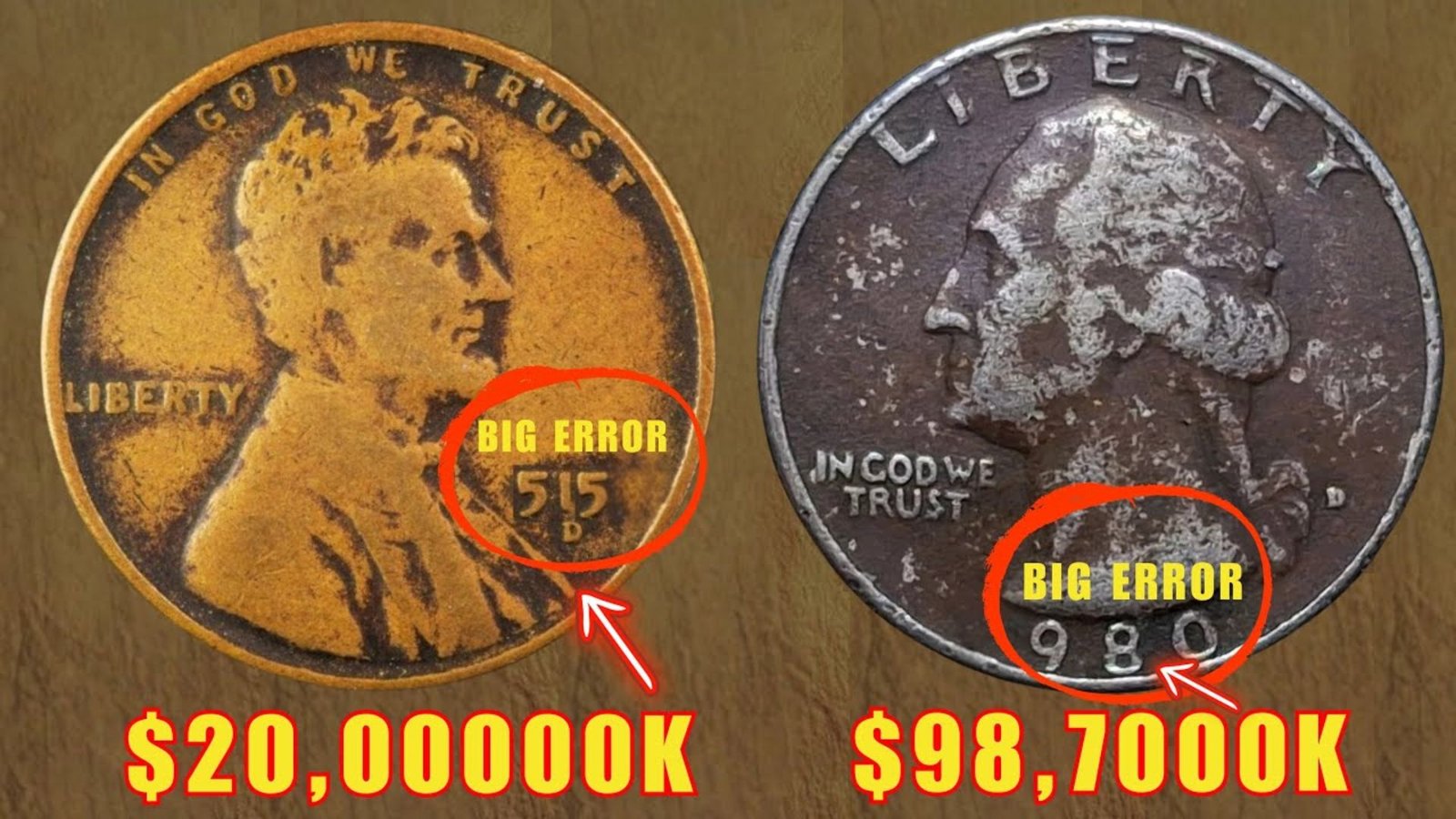 Rare American Error Coins